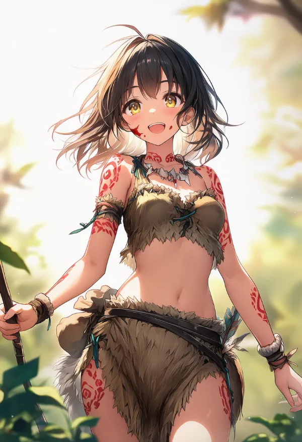 腰布のAIイラスト｜プロンプト紹介