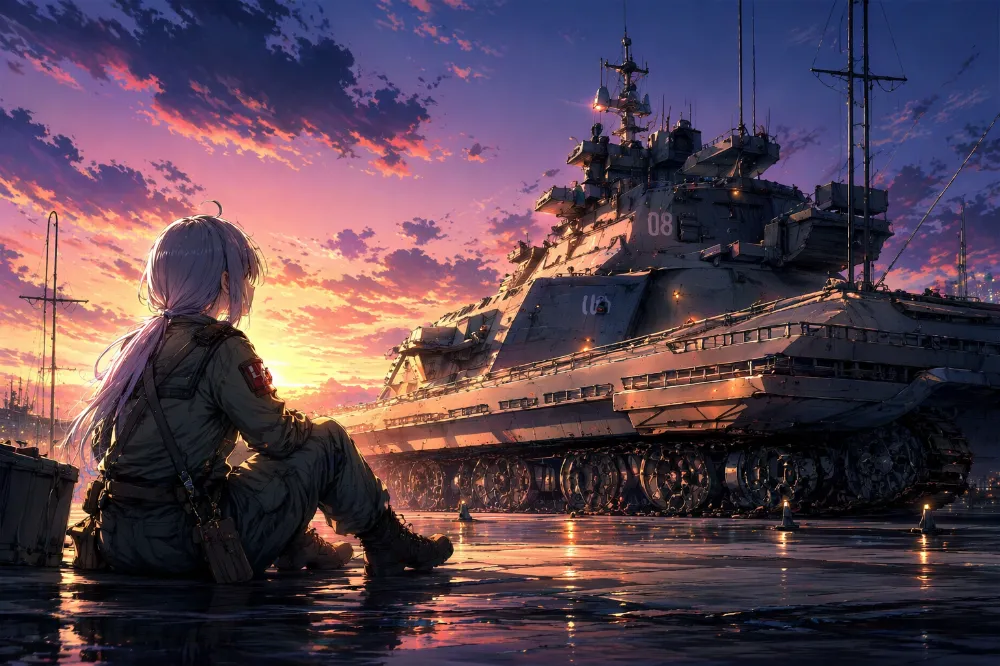 軍事基地全般のプロンプト:military base|AIイラスト