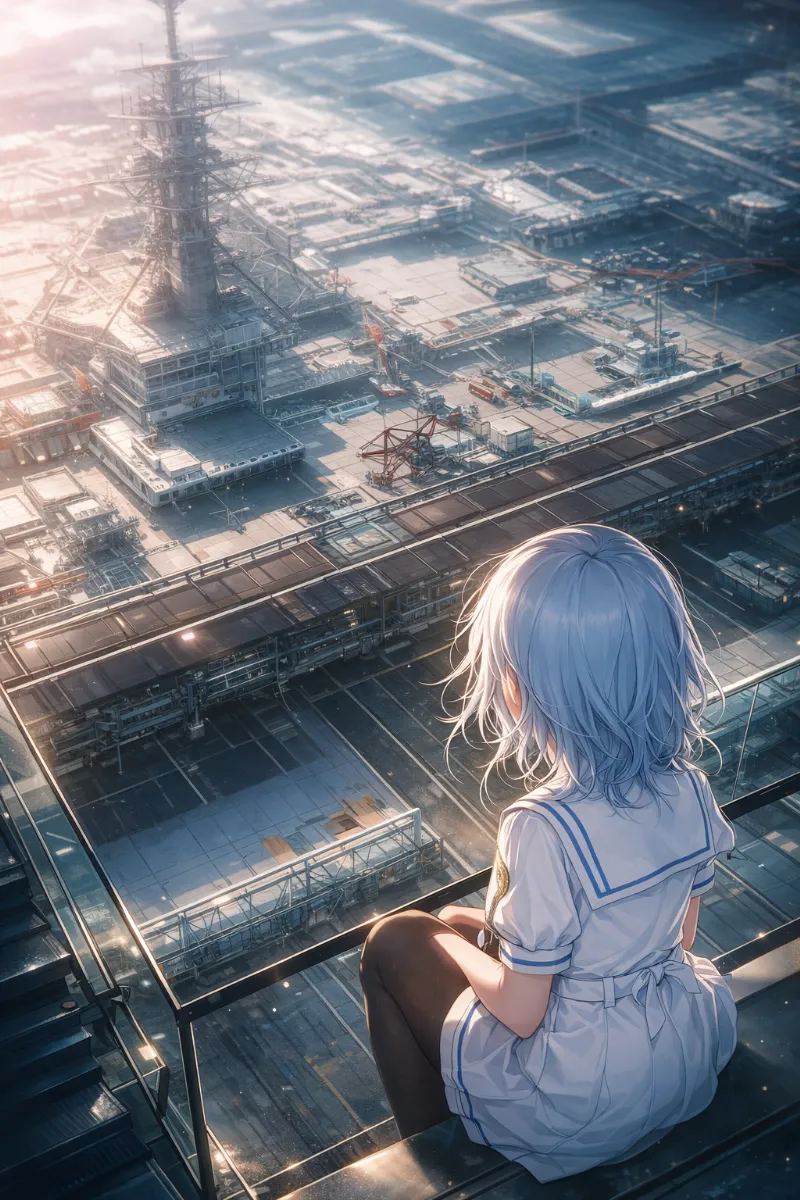 軍事基地(建物強調)のプロンプト:military base, building|AIイラスト