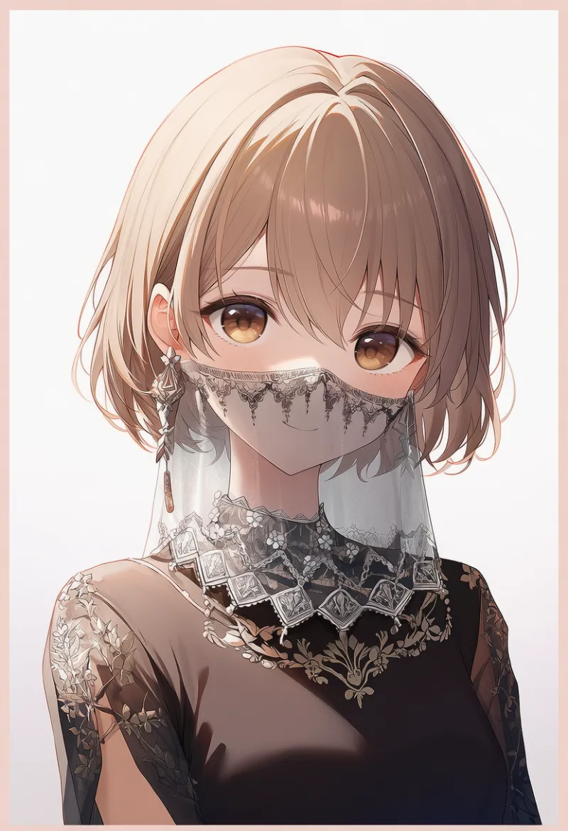 口元を覆う薄いベールのAIイラスト（アラビア衣装）｜プロンプト紹介