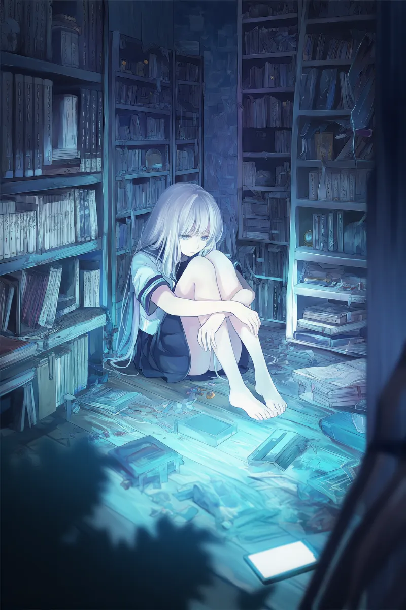 窓のない部屋を再現したAIイラスト