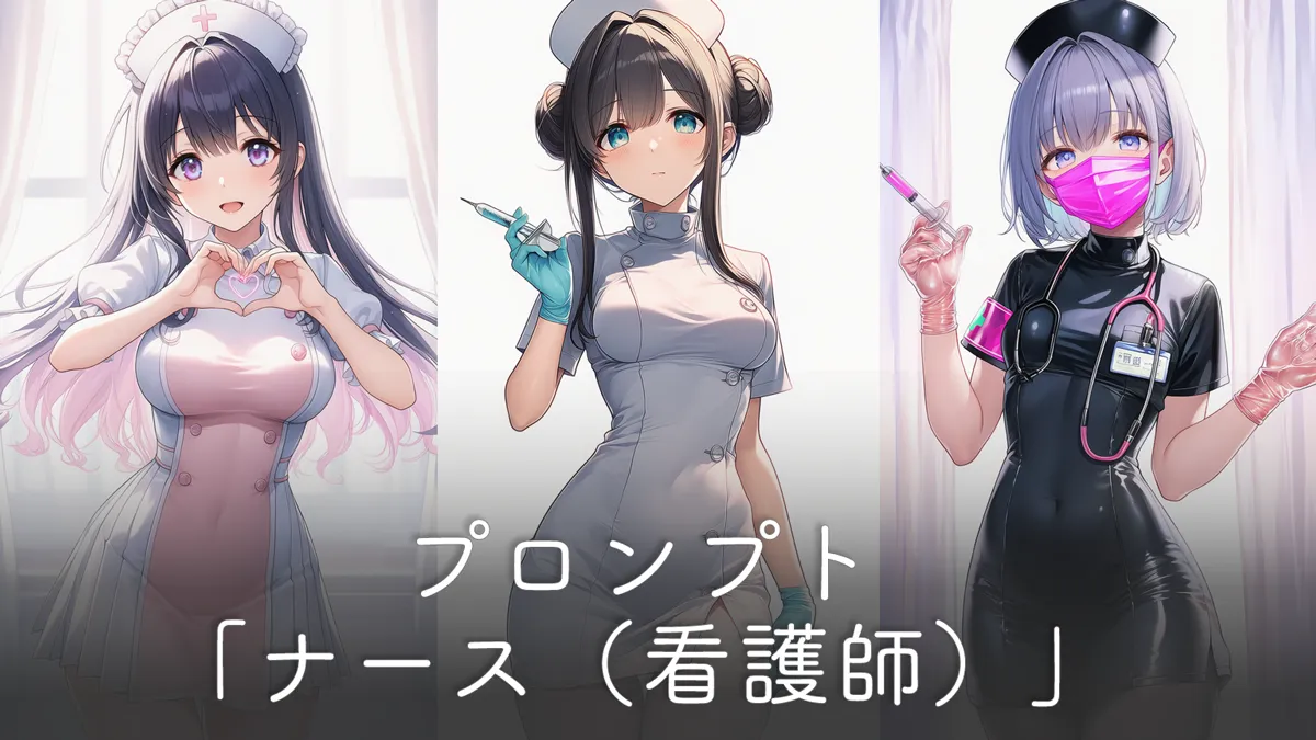 ナース（看護師）のプロンプト集【AIイラスト】