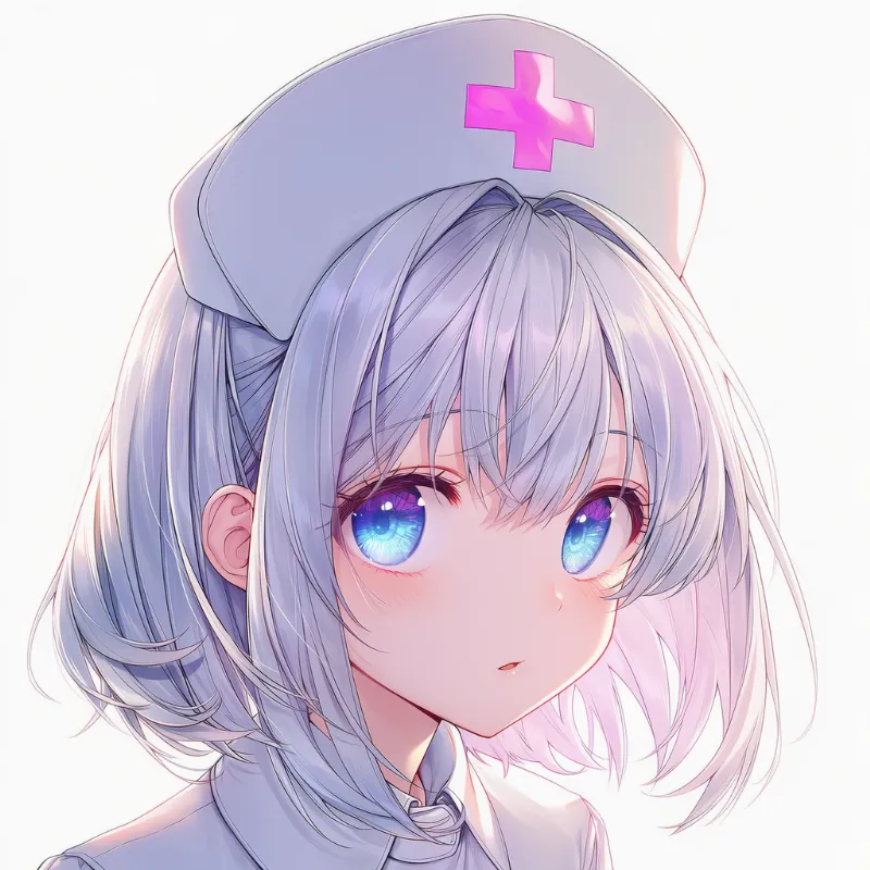 ナースキャップ（十字マーク）のAIイラスト｜プロンプト紹介：nurse cap with cross