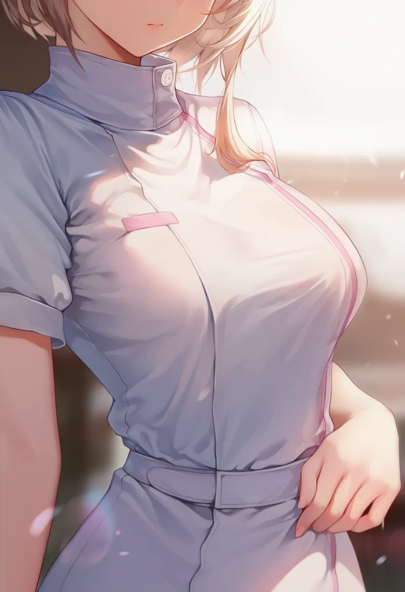 ナース服の美少女AIイラスト作例-2