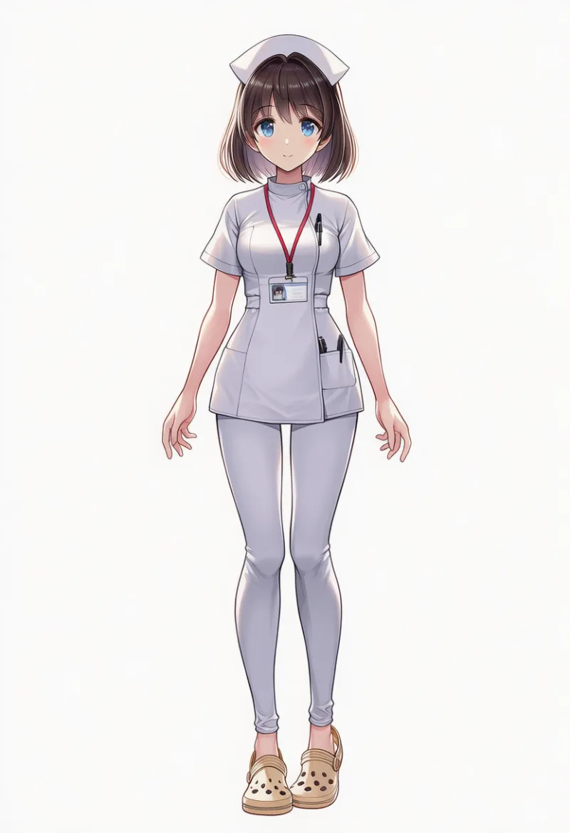 クラシックナースのAIイラスト｜ナース服デザイン