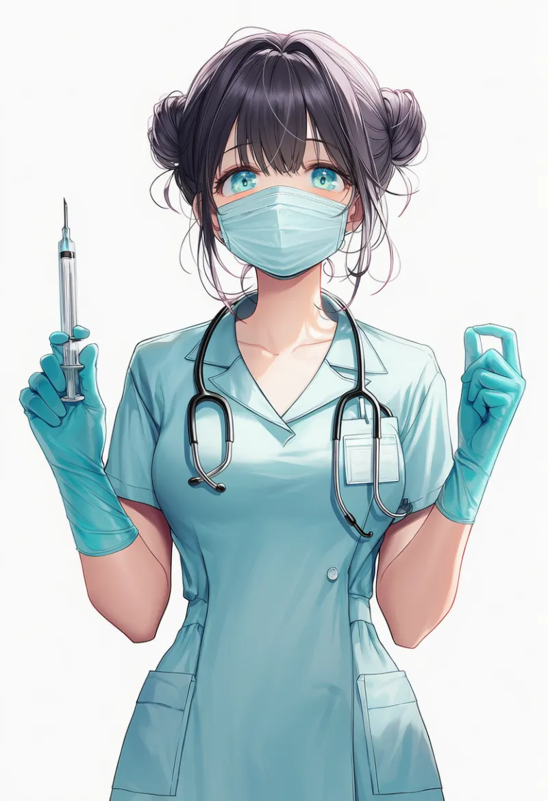 現代医療ナースのAIイラスト｜ナース服デザイン