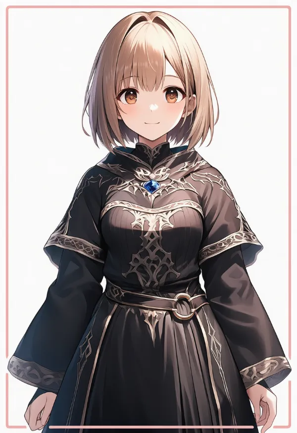 Oリングベルト（ローブの留め具）のAIイラスト｜プロンプト紹介