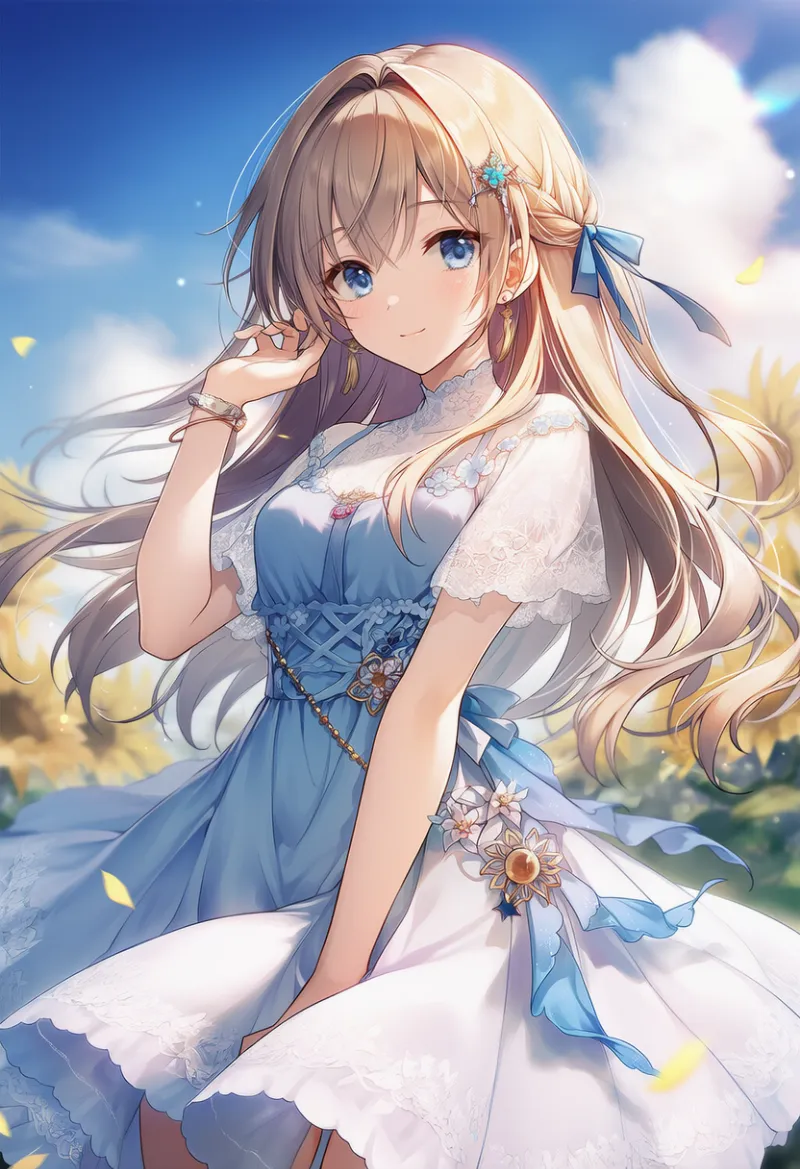 豪華に装飾された服のAIイラスト｜プロンプト紹介