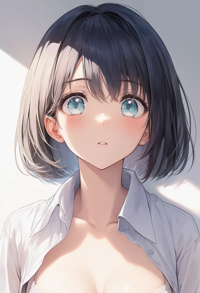 フレームの外でちょうど隠れる（見えそうで見えない構図例）｜プロンプト紹介：out-of-frame censoring