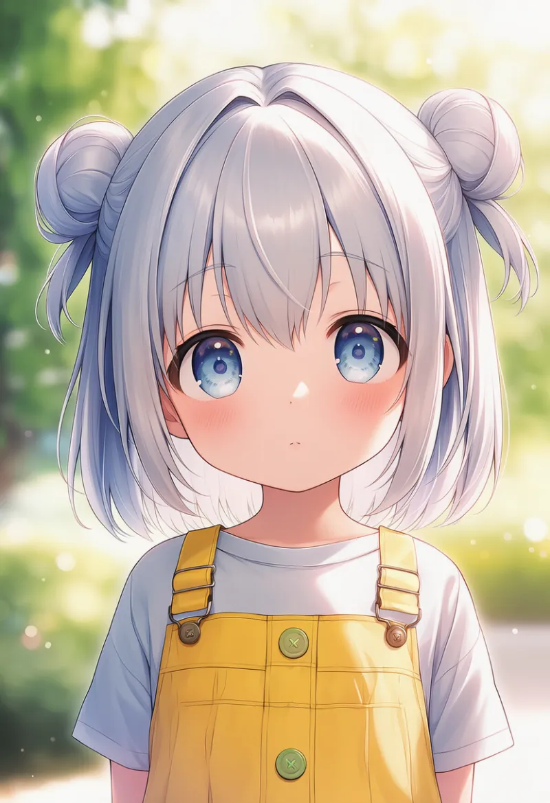 オーバーオール|幼い少女の服プロンプト