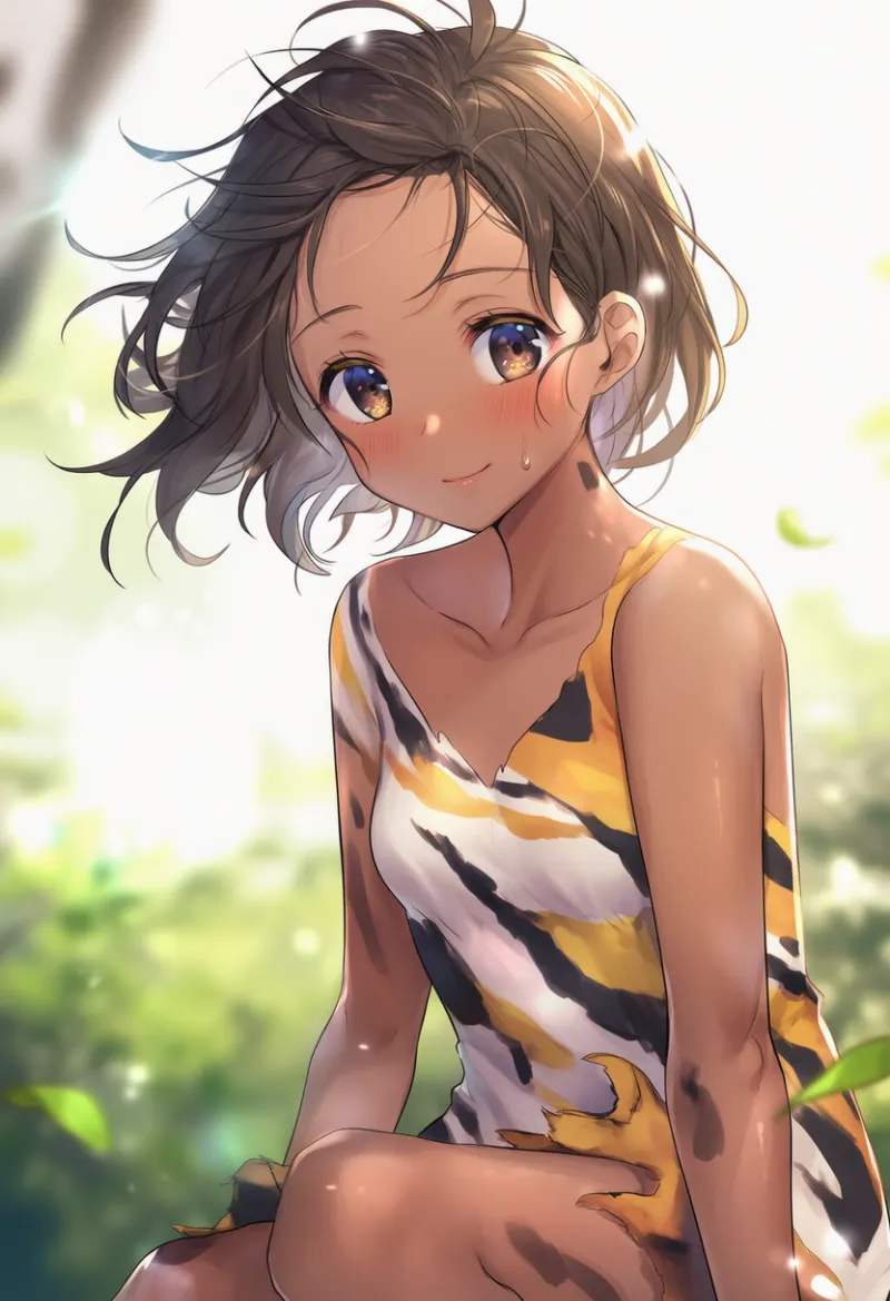 ペイントされた服のAIイラスト｜プロンプト紹介