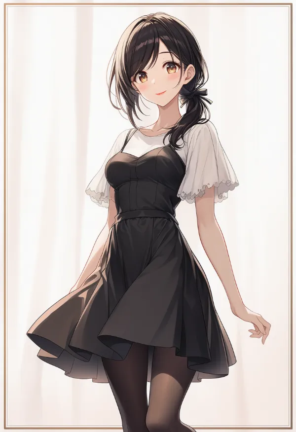 パンスト|女子大生ファッションのプロンプト紹介