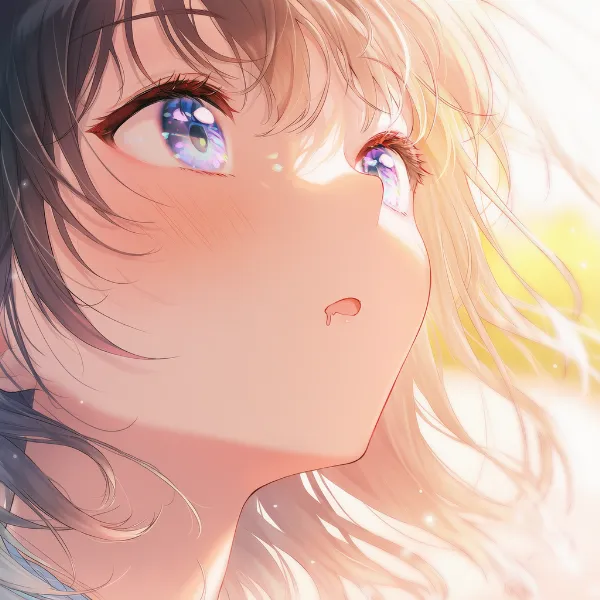 微妙に開いた口を再現したAI
イラスト作例