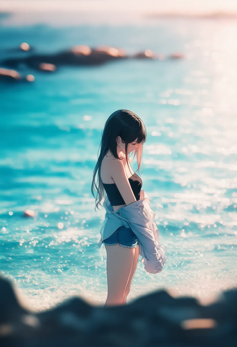 望遠レンズで遠距離から覗き見するプロンプト紹介|AIイラスト