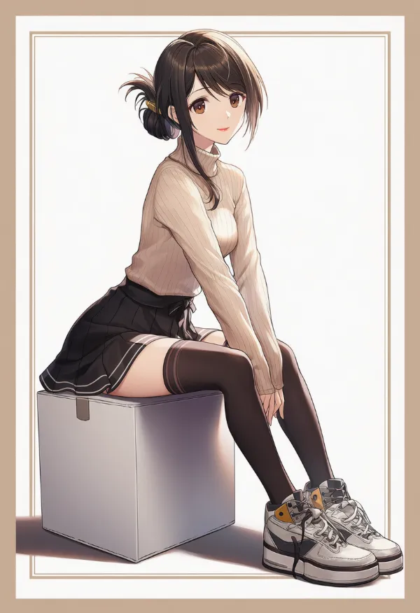 厚底スニーカー|女子大生ファッションのプロンプト紹介