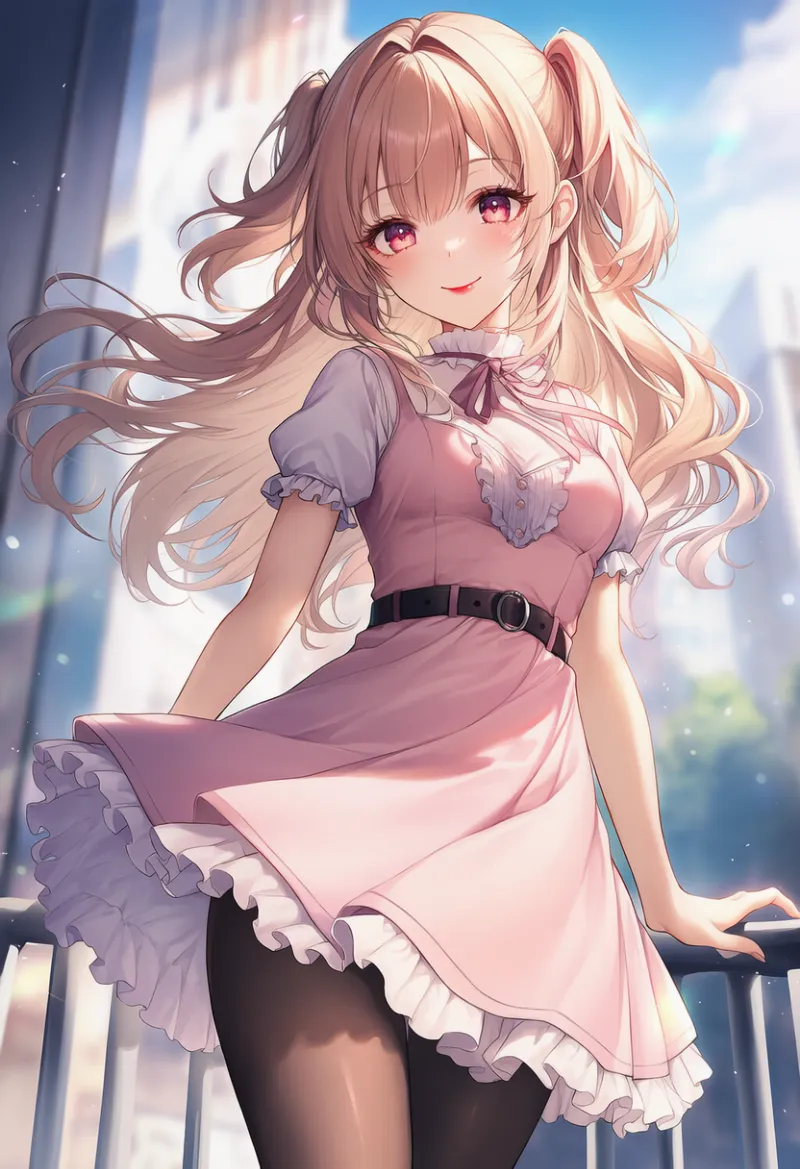 パフスリーブドレスのAIイラスト（姫カジ）｜プロンプト紹介