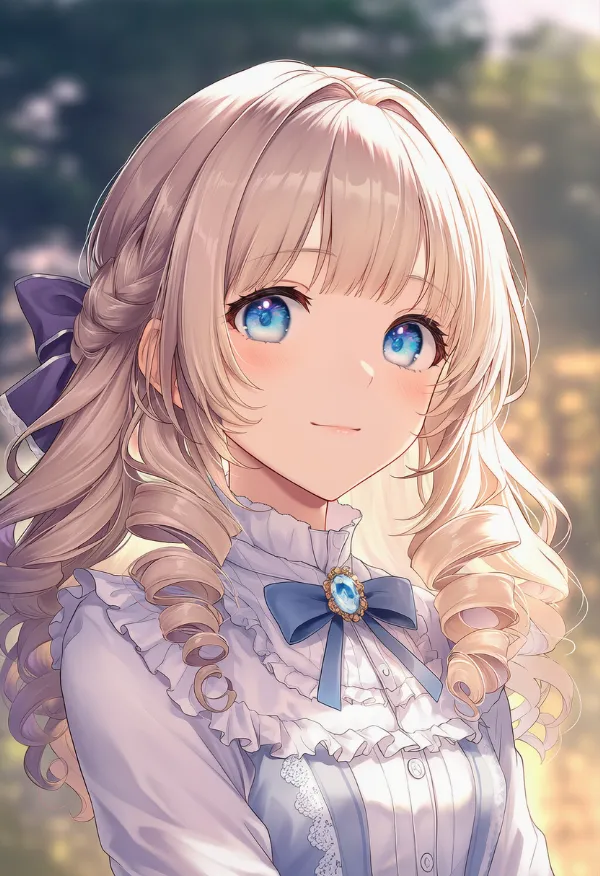 クアドリル（お嬢様ヘア）のAIイラスト｜プロンプト紹介