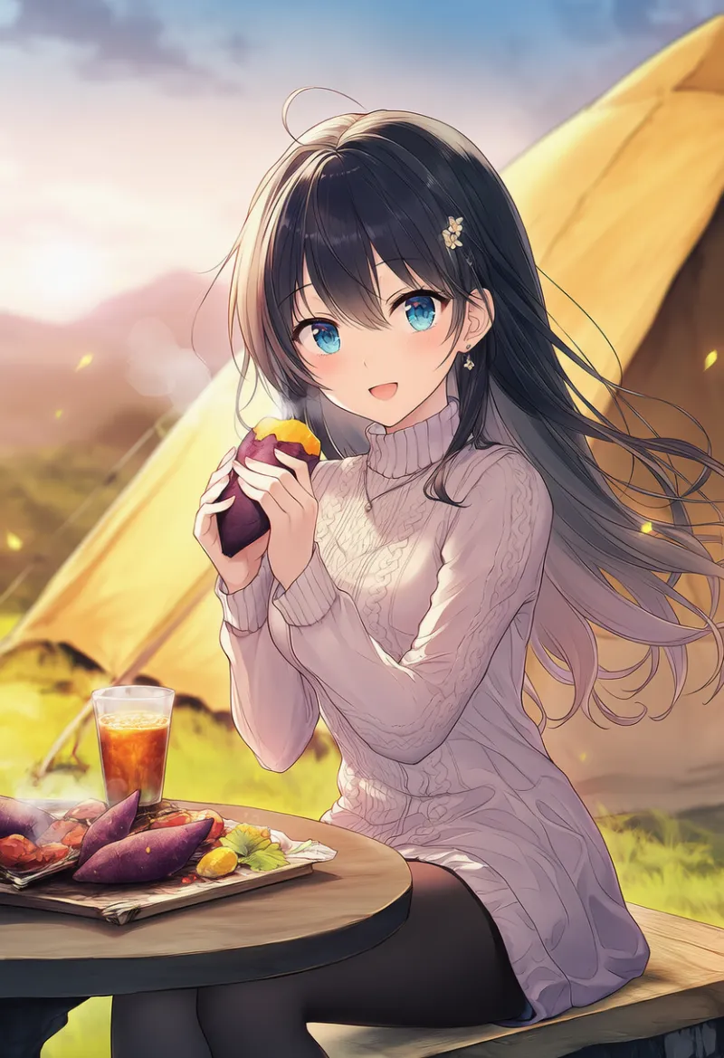 焼き芋のAIイラスト｜プロンプト紹介