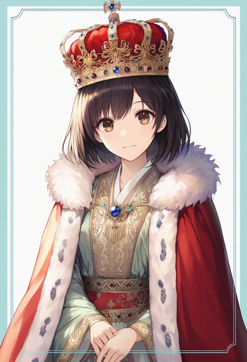 王族風ローブのコーデ｜プロンプト紹介