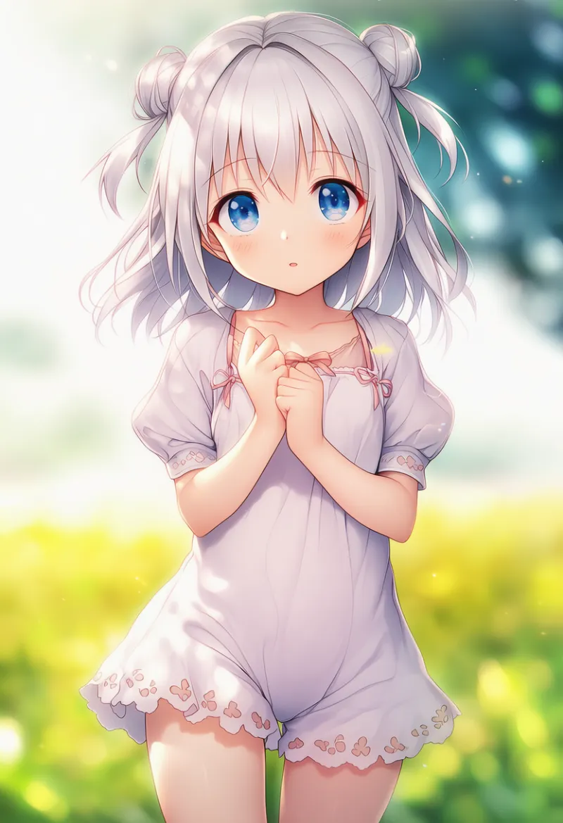 ロンパース|幼い少女の服プロンプト