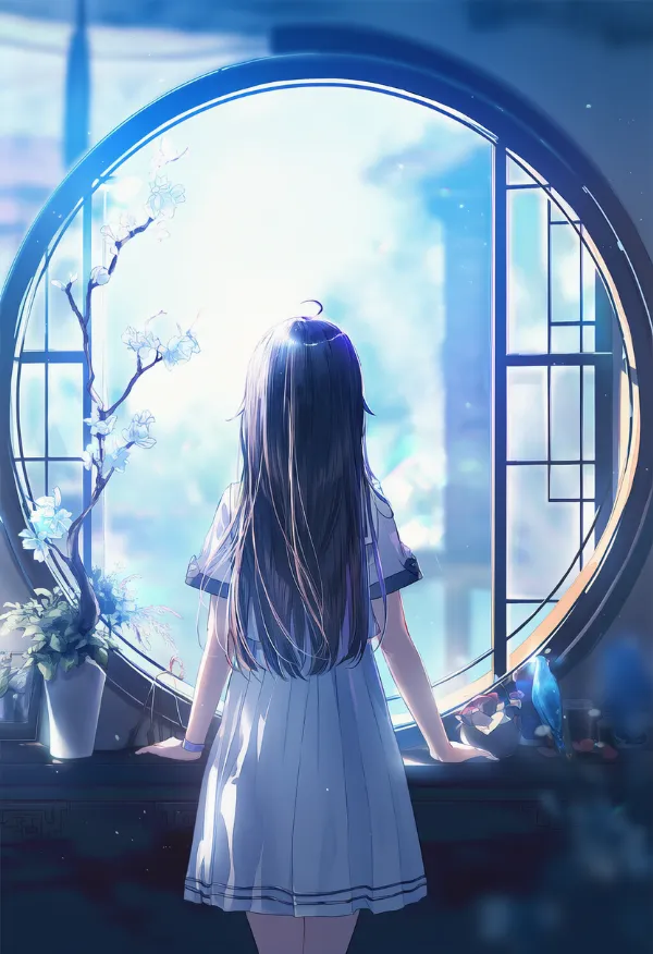 丸窓のAIイラスト