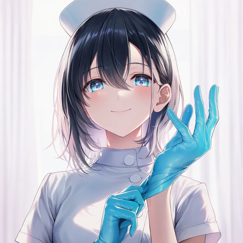 使い捨て手袋のAIイラスト｜プロンプト紹介：rubber gloves