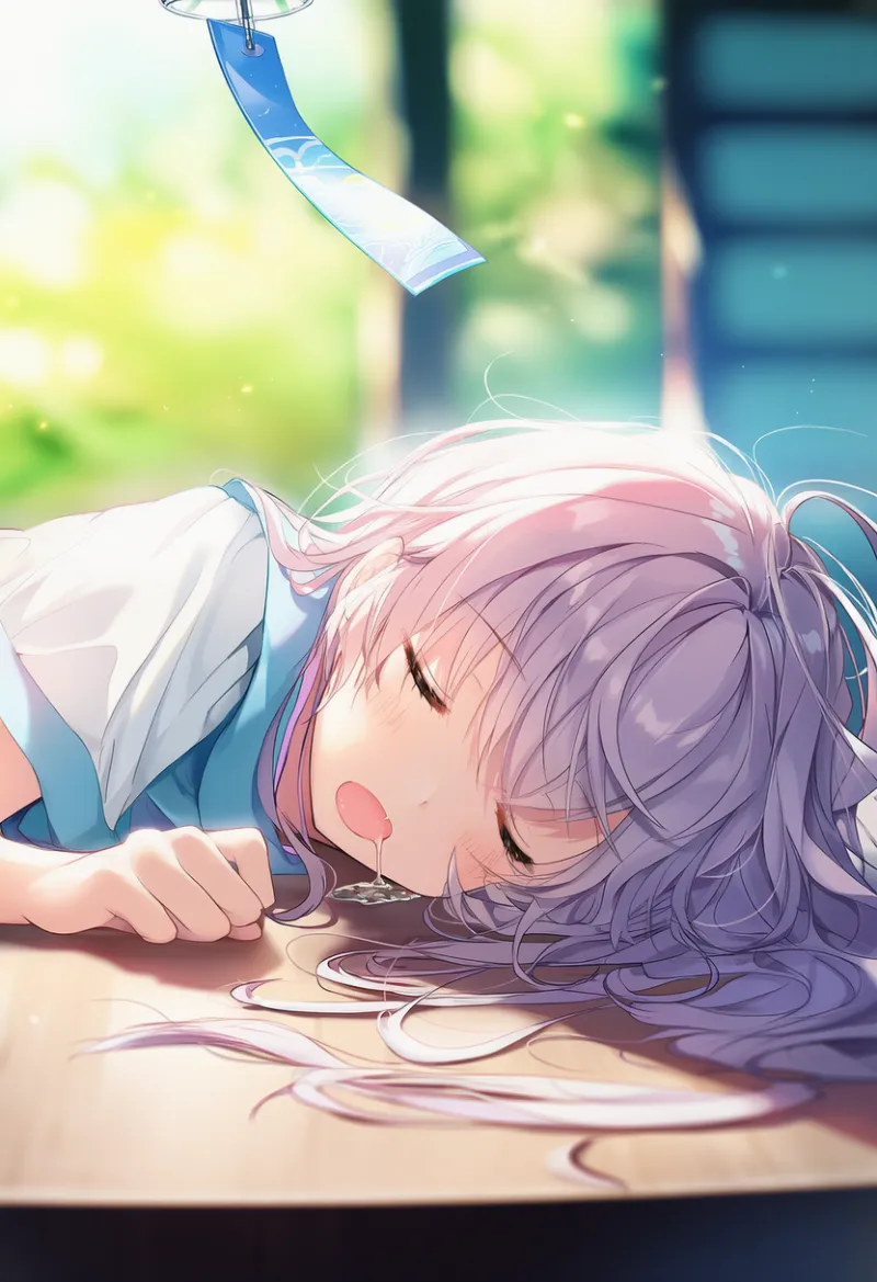 よだれの池のAIイラスト｜プロンプト紹介：saliva pool