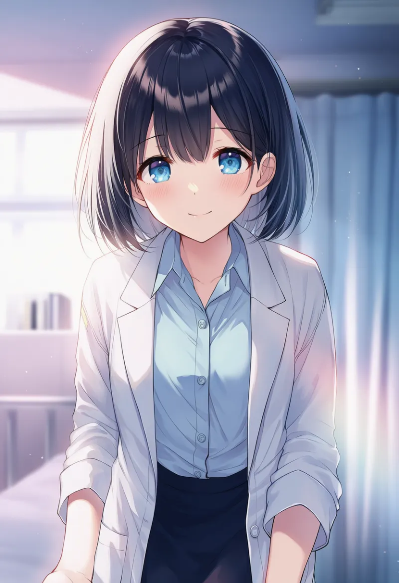 学校の保健医 / 養護教諭のAIイラスト｜プロンプト紹介：school nurse