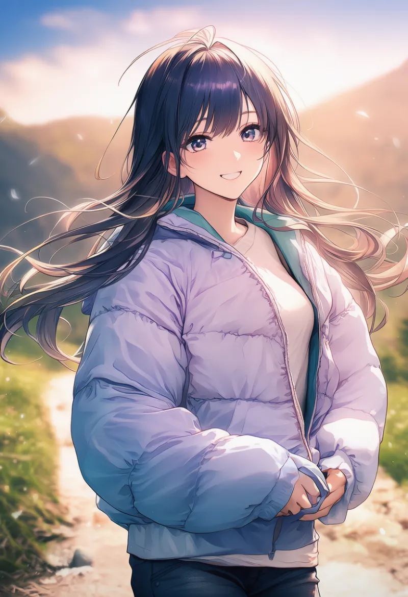 シェルジャケットのAIイラスト｜プロンプト紹介