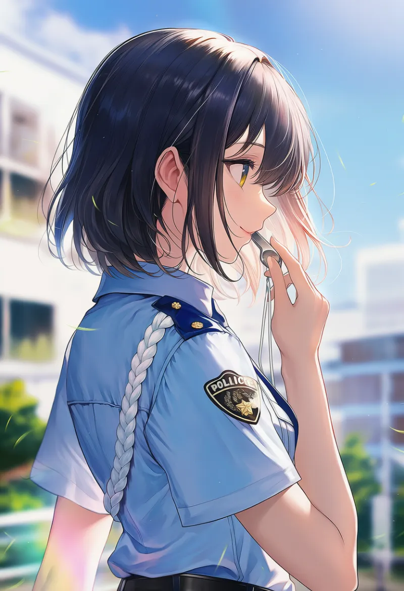 ホイッスルのAIイラスト｜プロンプト紹介：silver whistle