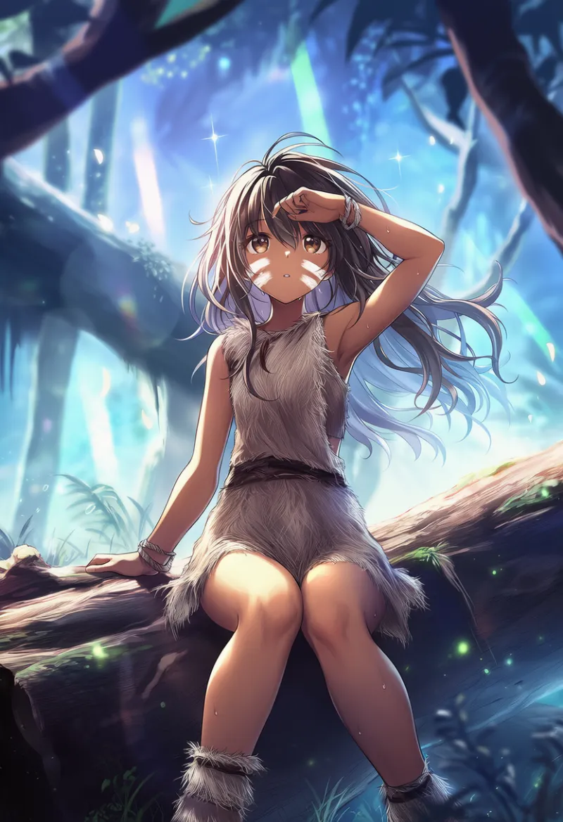 倒木・丸太のAIイラスト｜プロンプト紹介