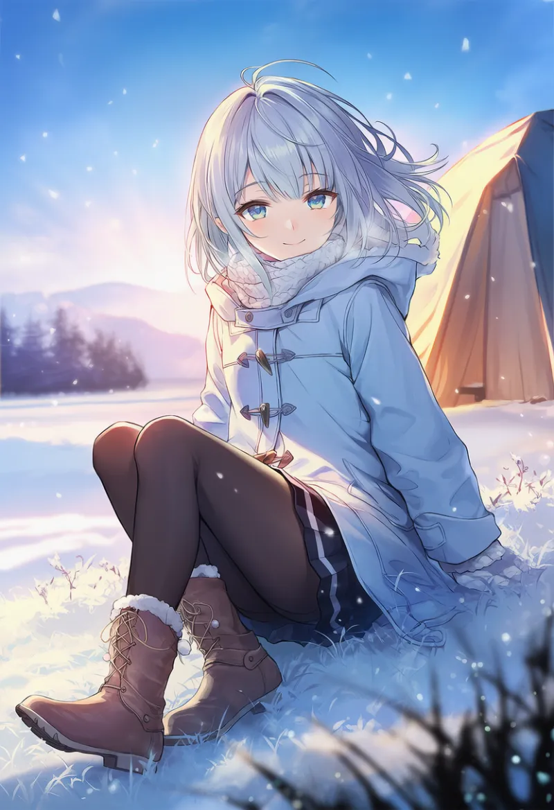 防寒ブーツのAIイラスト｜プロンプト紹介