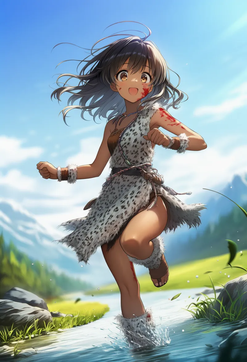 白豹の毛皮の服のAIイラスト｜プロンプト紹介