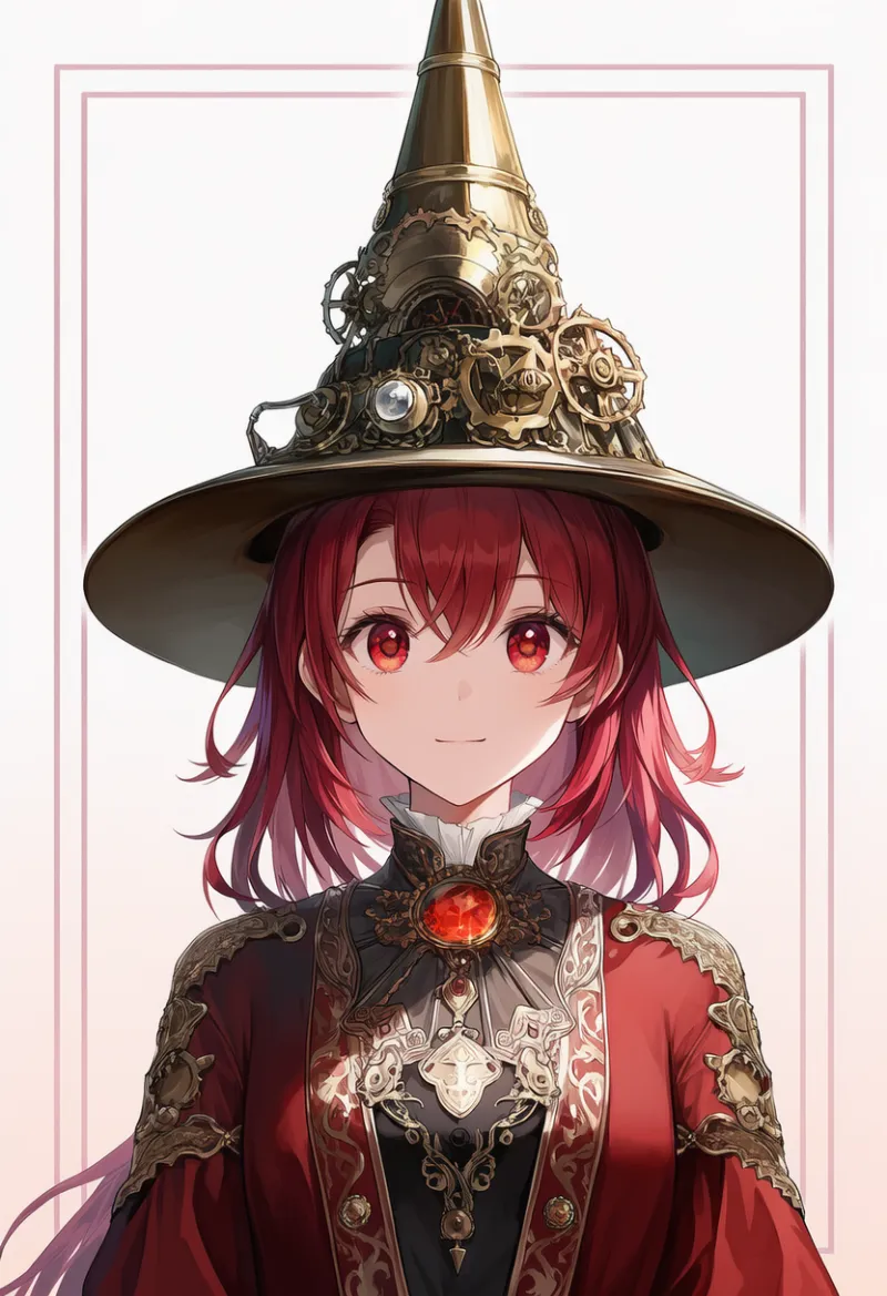 組み分け帽子のAIイラスト(スチームパンク)|プロンプト紹介