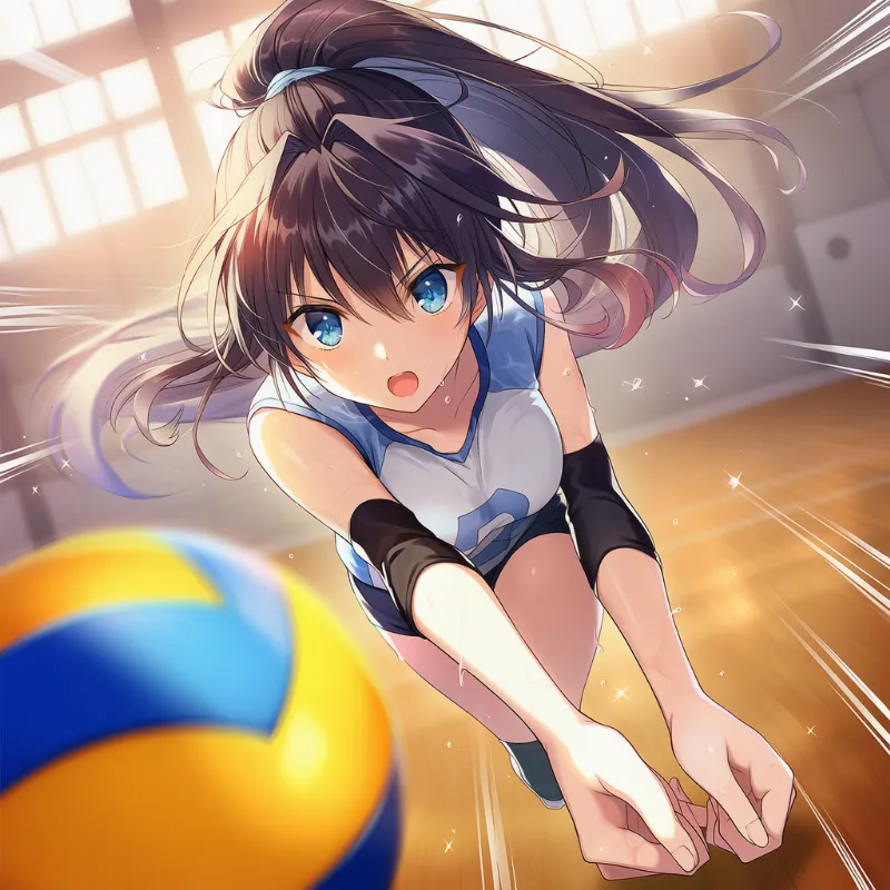 スピードラインを再現したAIイラスト｜プロンプト紹介：speed lines