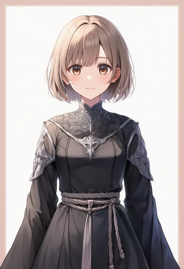 紐ベルト（ローブの留め具）のAIイラスト｜プロンプト紹介