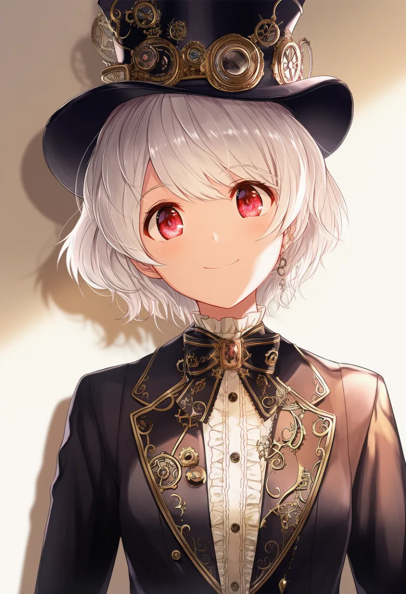 スーツジャケットのAIイラスト(スチームパンク)|プロンプト紹介