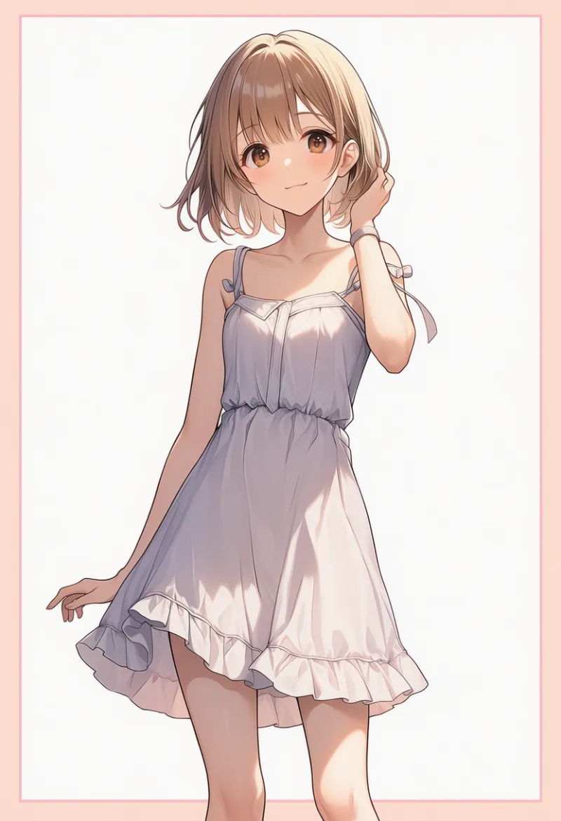 サンドレスのAIイラスト|デート用コーデのプロンプト紹介