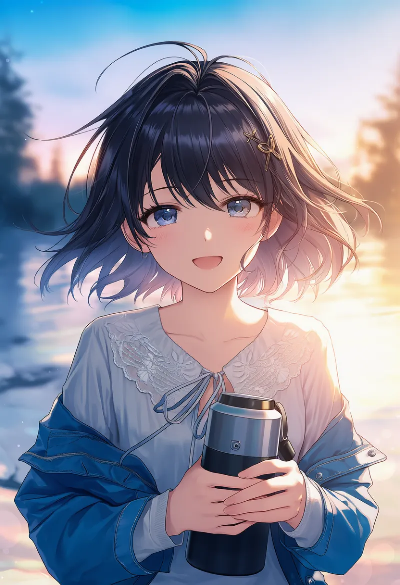 保温ボトルのAIイラスト｜プロンプト紹介