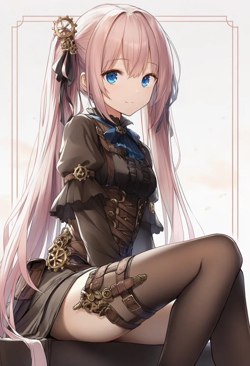 ホルスターのAIイラスト(スチームパンク)|プロンプト紹介