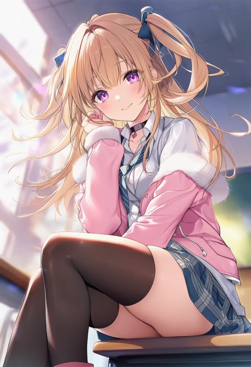 サイハイソックスのAIイラスト（姫カジ）｜プロンプト紹介