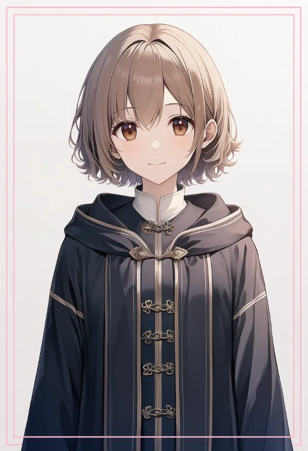 トグル留め（ローブの留め具）のAIイラスト｜プロンプト紹介