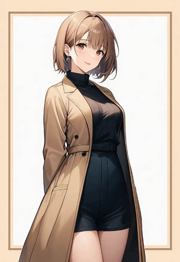 トレンチコート|女子大生ファッションのプロンプト紹介