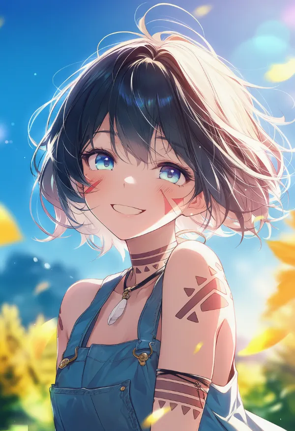 部族のタトゥーのAIイラスト｜プロンプト：tribal tattoo