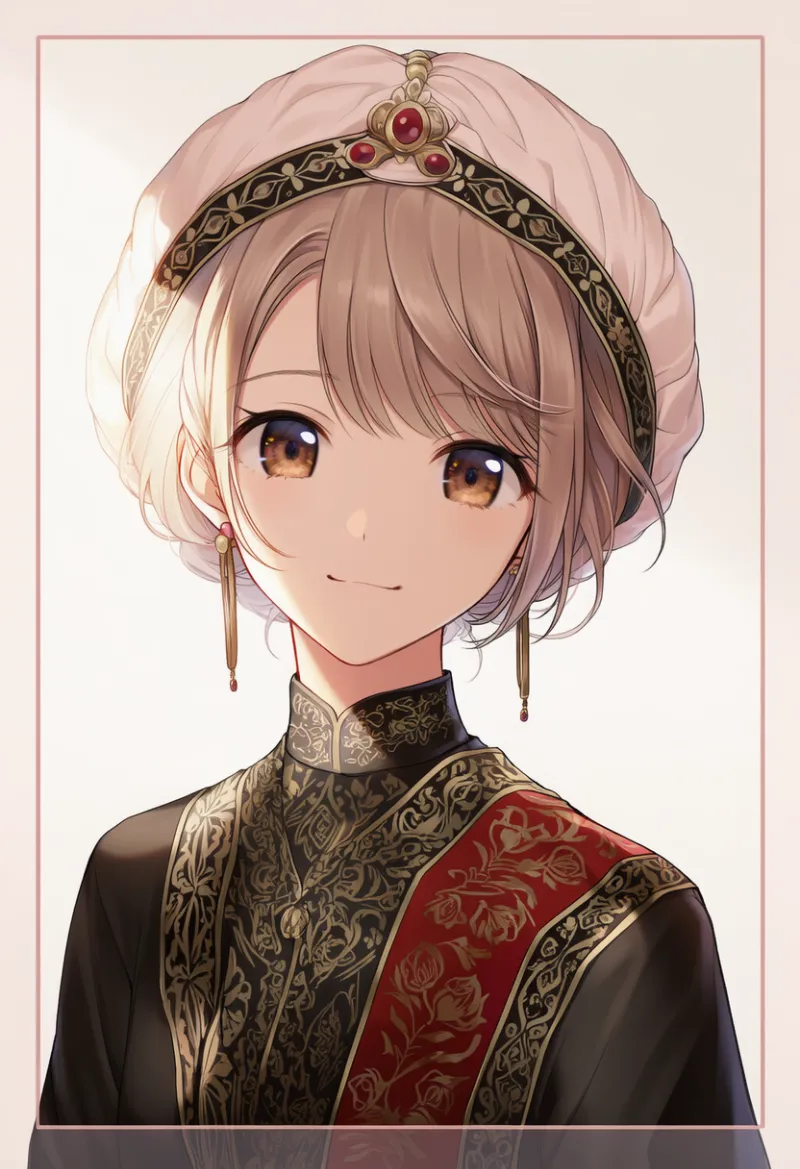 ターバンのAIイラスト（アラビア衣装）｜プロンプト紹介