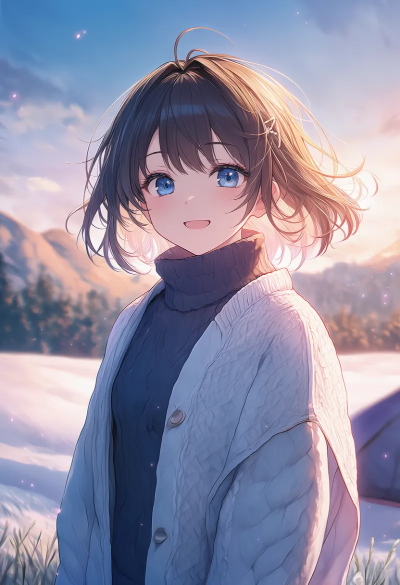 タートルネックのAIイラスト｜プロンプト紹介