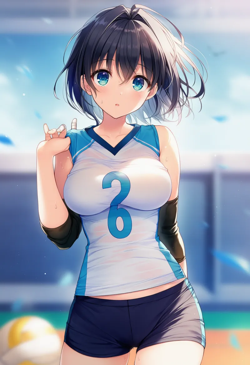 のAIイラスト（バレーボールユニフォーム）｜プロンプト紹介