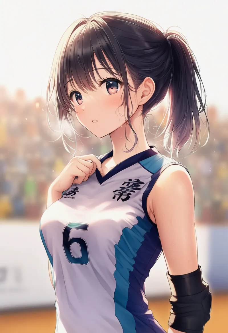 バレーボールユニフォームのAIイラスト｜プロンプト紹介