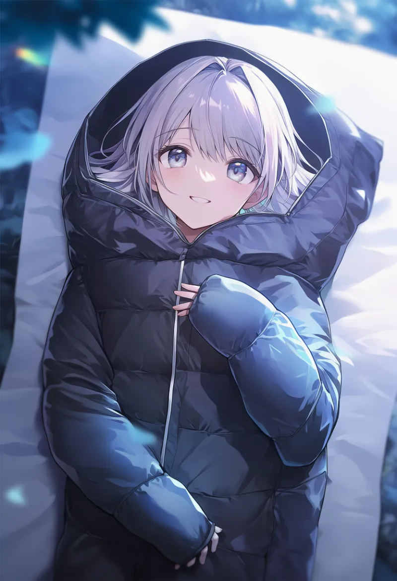 寝袋のAIイラスト｜プロンプト紹介