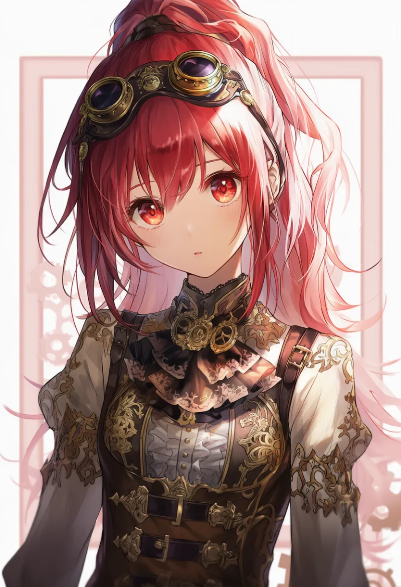 溶接ゴーグルのAIイラスト(スチームパンク)|プロンプト紹介